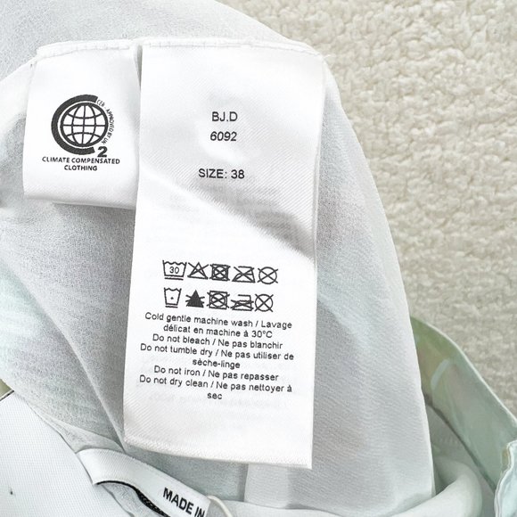 GANNI Watercolor Printed pleated georgette maxi skirt Size 38 NWT US 6 - Picture 12 of 15